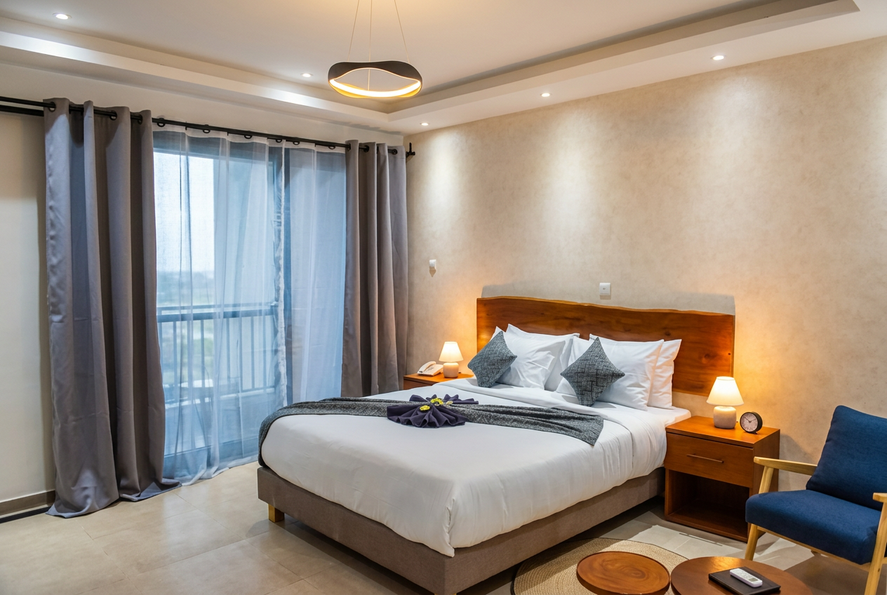 Chambre deluxe de l'hôtel Mansa à La Somone